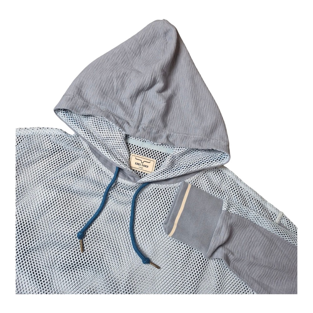 Kimes Ranch Mesh Panel Pullover Hoodie Western Athletic‎ Lightweight Women's L
